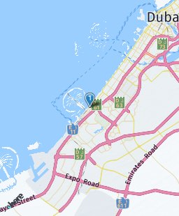 United Arab Emirates on map