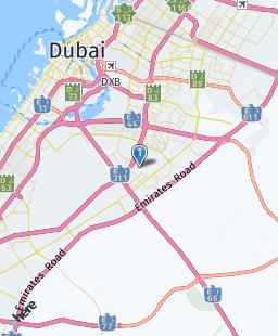United Arab Emirates on map