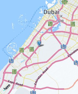 United Arab Emirates on map