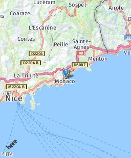 Monaco on map