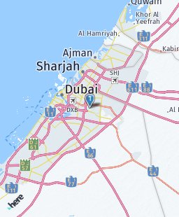 United Arab Emirates on map